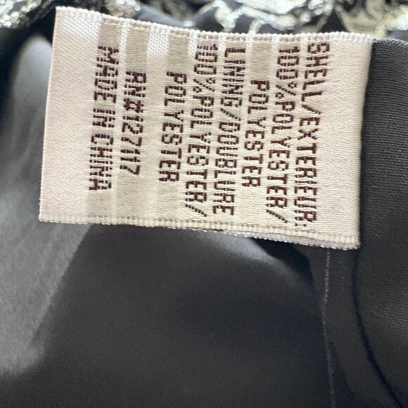 Badgley Mischka floral unconventional lace sheath dress 14 mother of bride LBD - Picture 11 of 14